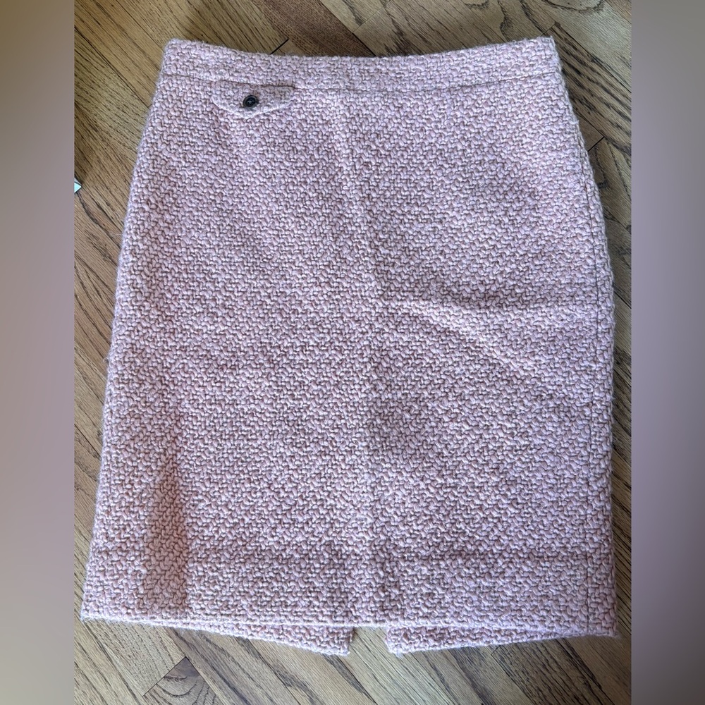 J. Crew Pink Textured Pencil Skirt